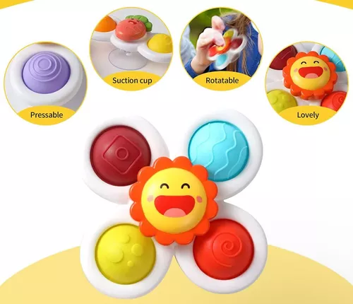 JUGUETE BAÑO DUCHA SPINNER GIRATORIO 3 EN 1 - 4