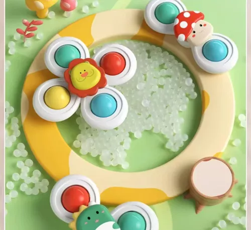 JUGUETE BAÑO DUCHA SPINNER GIRATORIO 3 EN 1 - 5