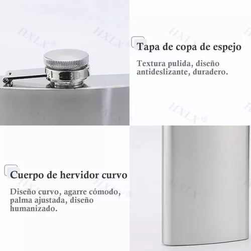 SET PETACA PARA WHISKY COCTELERA - 3