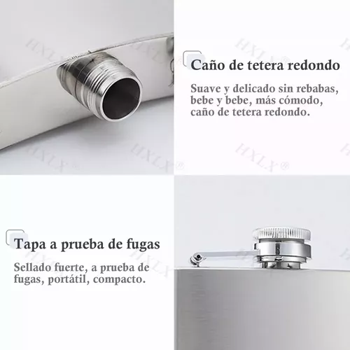 SET PETACA PARA WHISKY COCTELERA - 4