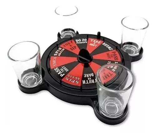 JUEGO DE MESA SPIN SHOT BAR LICOR TRAGO CHUPITO - 1