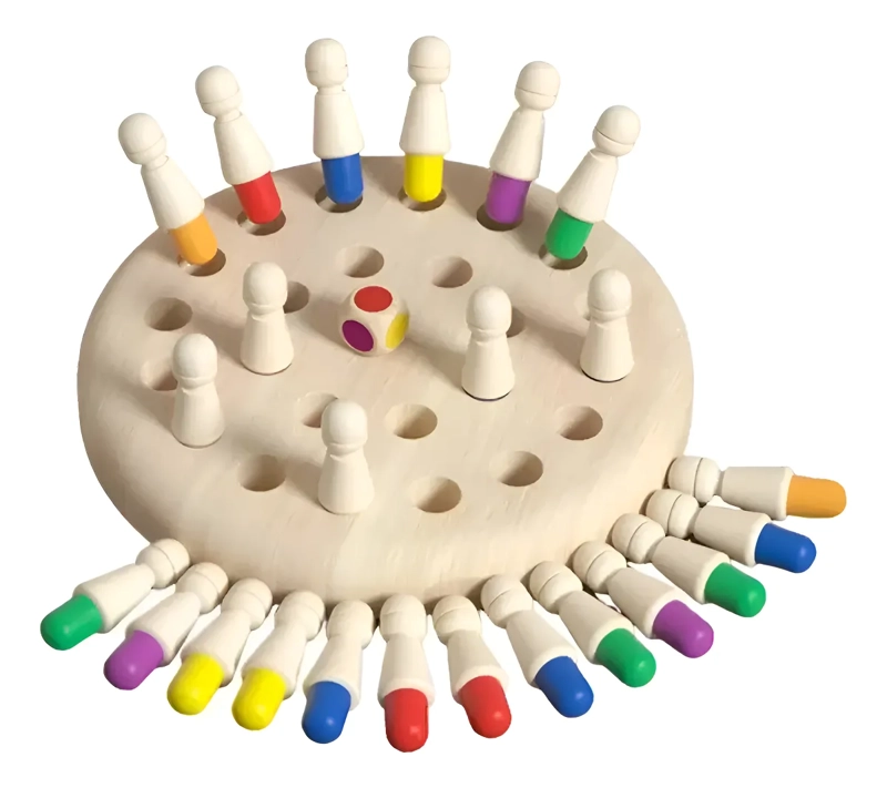 JUEGO MONTESSORI DE MEMORIA DE MADERA - 1