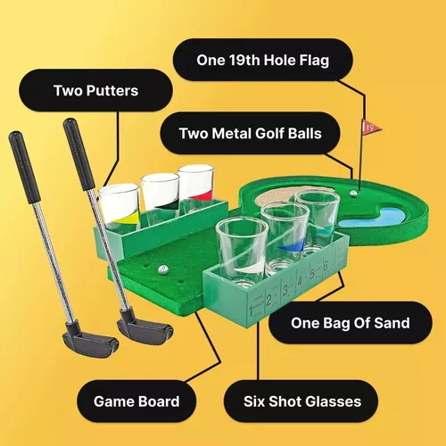 JUEGO DE MESA MINI GOLF SHOT FIESTA CON ACCESORIOS - 4