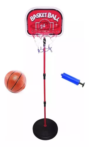 SOPORTE BALONCESTO ALTURA AJUSTABLE MAS BALON MAS INFLADOR - 1