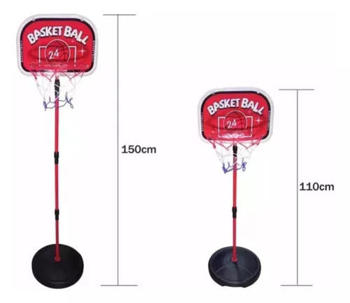 SOPORTE BALONCESTO ALTURA AJUSTABLE MAS BALON MAS INFLADOR - 3