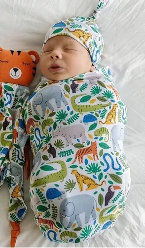 MANTA DE APEGO BEBE RECIEN NACIDO MAS GORRITO - 2