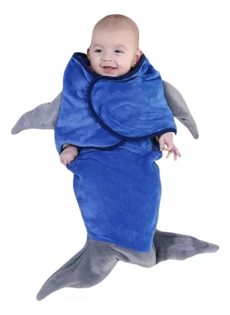 SACO DE DORMIR PARA BEBES COLA DE TIBURON - 1