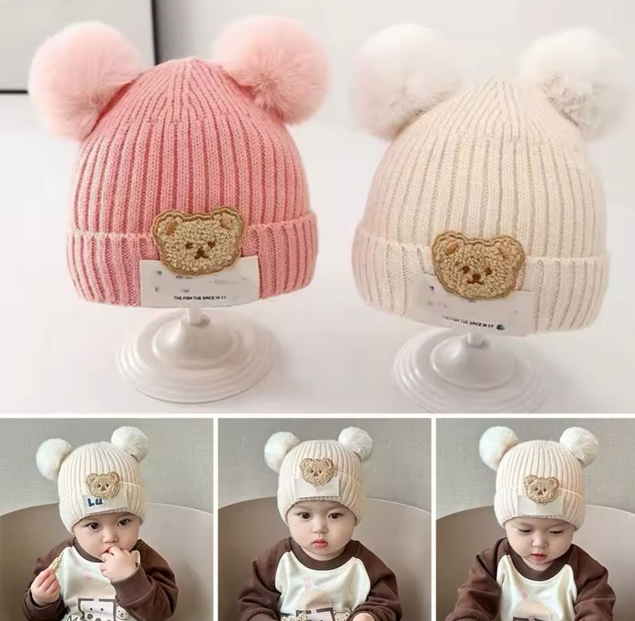 GORRO PARA BEBES Y NIÑOS PARA INVIERNO - 3