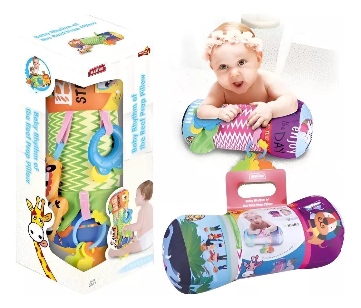 ALMOHADA DE GATEO Y ESTUMULACION PARA BEBES SENSORIAL - 4