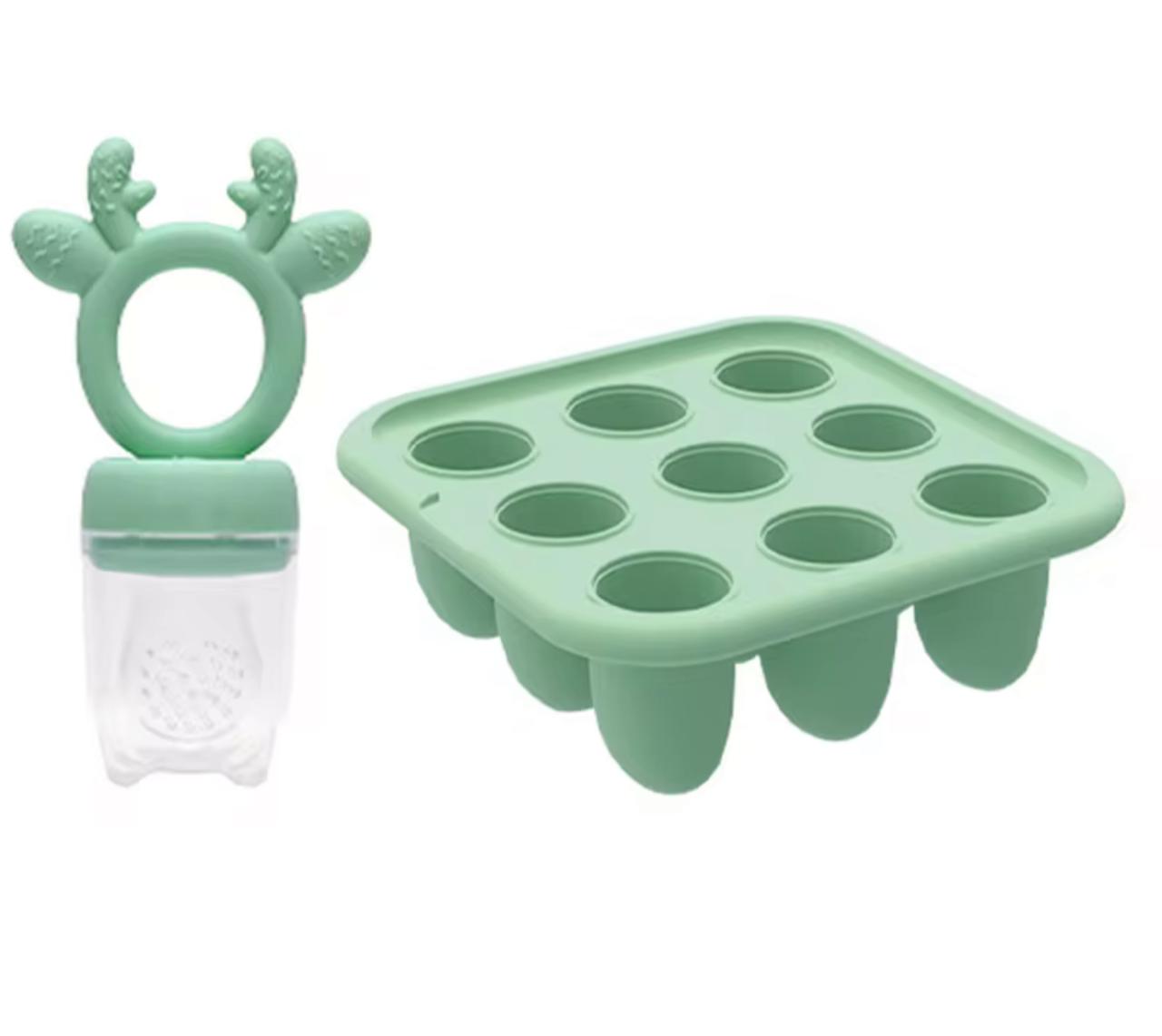 CHUPETE ALIMENTADOR MORDEDOR DE SILICONA PARA ALIMENTO BEBÉ - 1