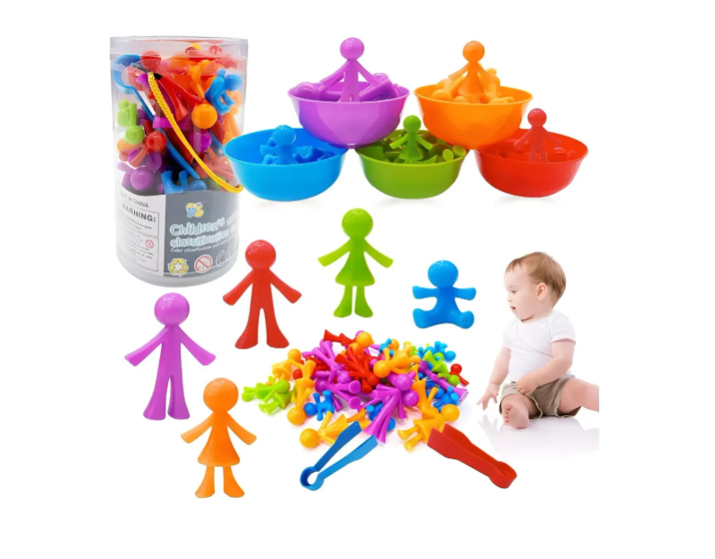 JUEGO DIDACTICO NIÑOS EDUCATIVO APRENDER COLORES MONTESSORI - 1
