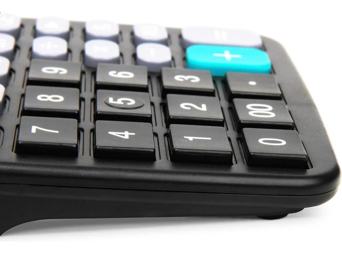 CALCULADORA 12 DIGITOS PORTATIL DE ESCRITORIO NUMEROS GRANDES - 3
