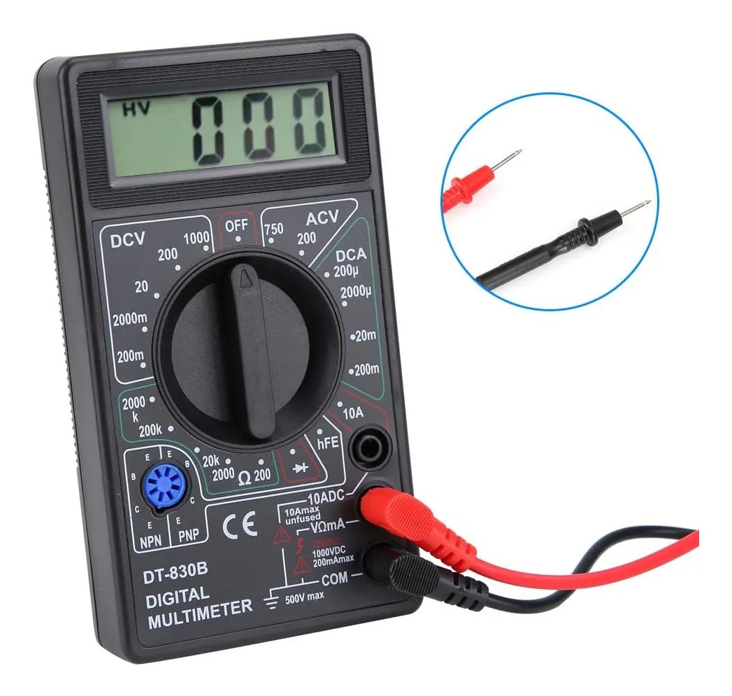 TESTER MULTIMETRO CORRIENTE MULTIFUNCIONAL - 2