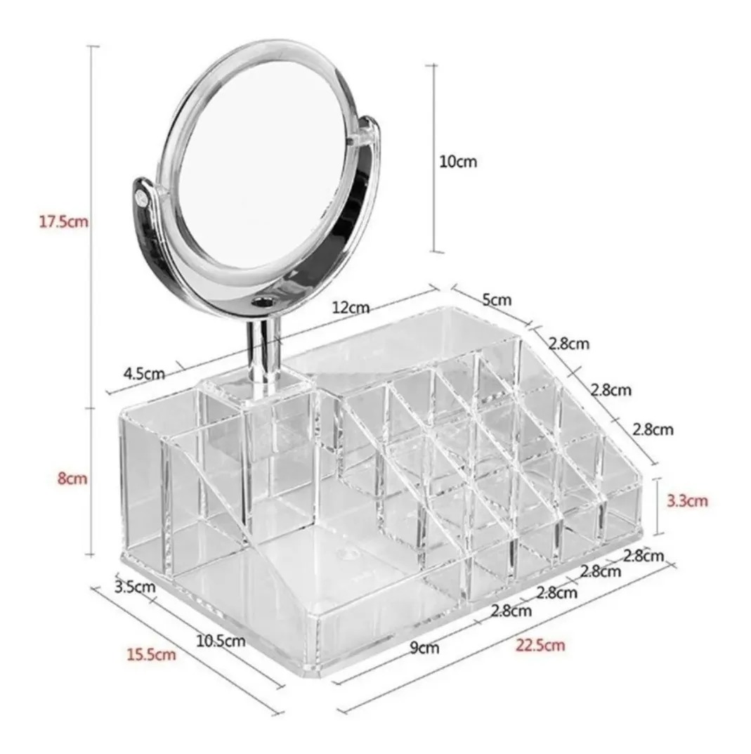 ORGANIZADOR DE MAQUILLAJE COSMETIQUERO JOYERO - 3