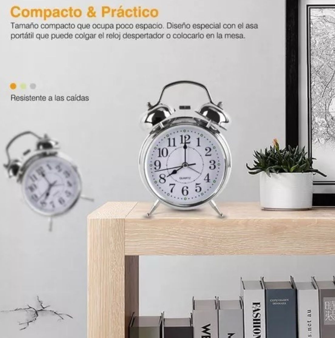 RELOJ DESPETADOR DE CAMPANA - 6