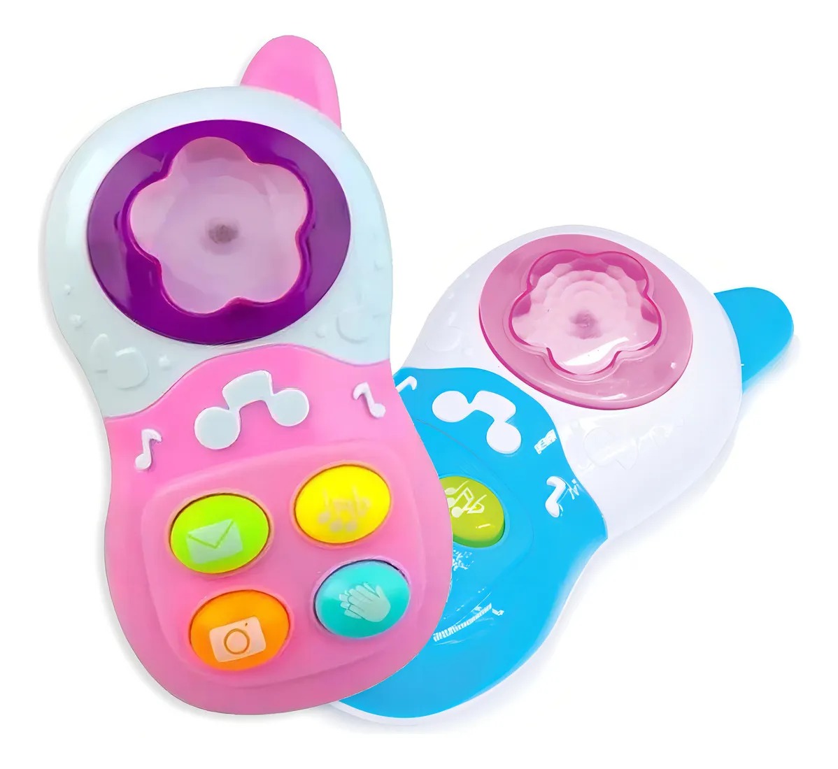 Sonajero Musical Carotina Baby Berenjena Para Bebés 3m+ – Juguete Sensorial Con Luces, Sonidos De Animales Y Anillos De Dentición, Pilas Incluidas