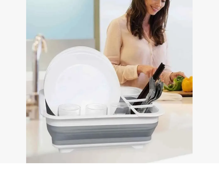 SECADOR DE PLATOS SILICONA PLEGABLE MULTIUSOS - 3