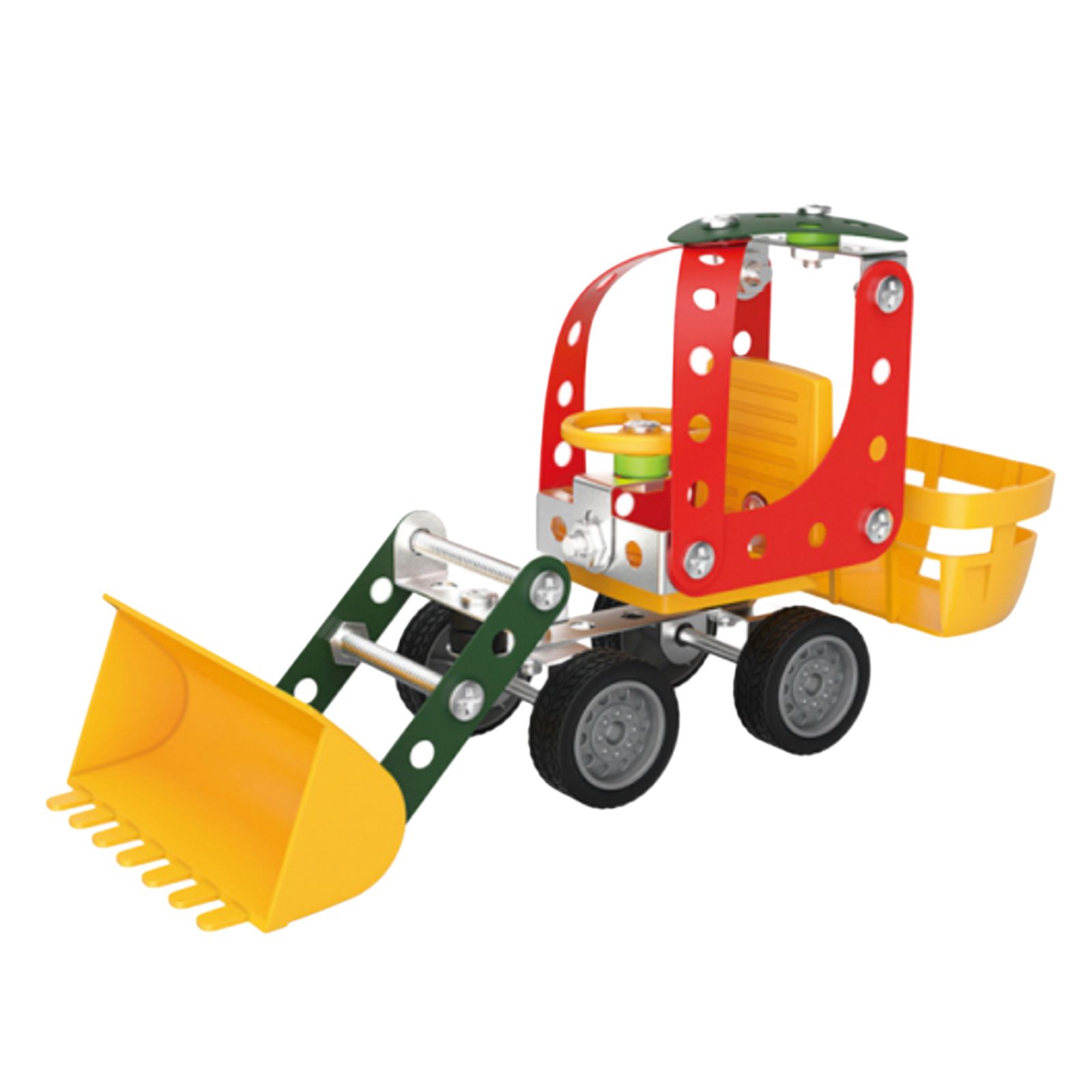 CAMION METALICO ARMABLE CREATIVA METAL EXCAVADORA - 1