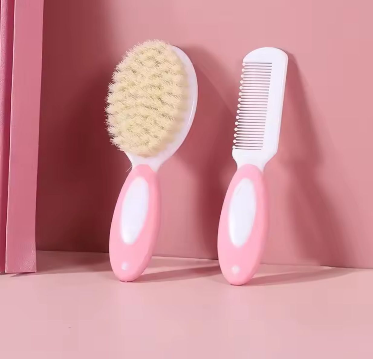 SET DE HIGIENE PARA BEBES CEPILLO Y PEINE SUAVE LIMPIEZA - 4