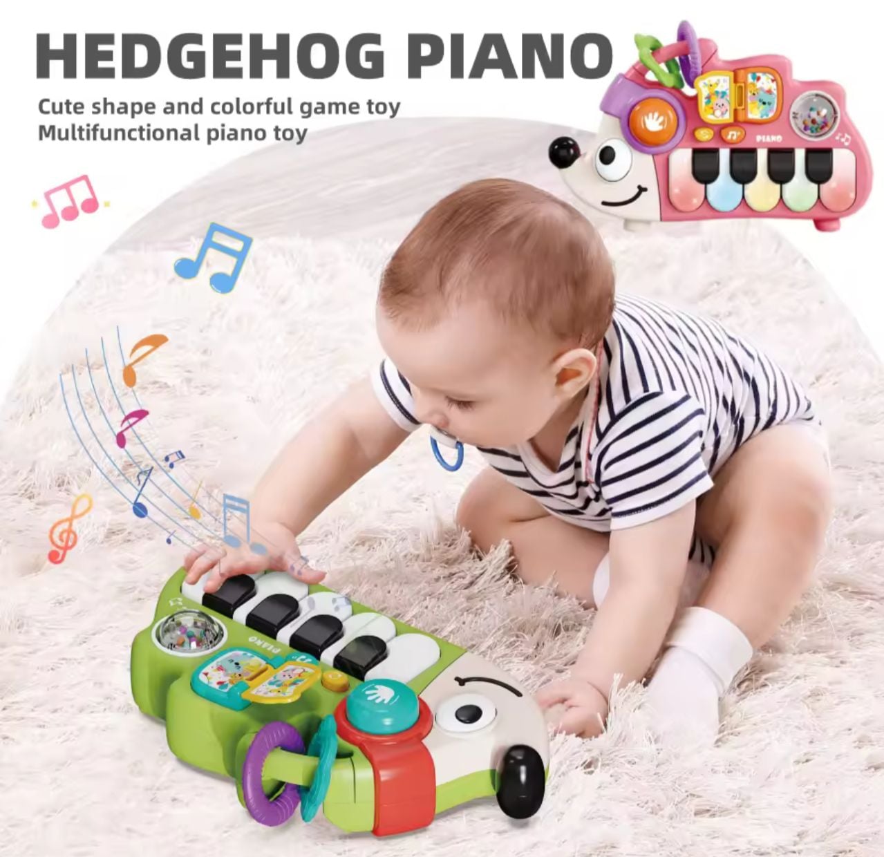 JUGUETE PIANO MUSICAL DIDACTICO CON LUZ - 2