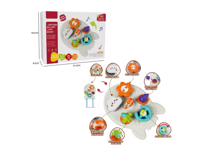 DIDACTICO NAVE INTERACTIVA BEBES SENSORIAL MONTESSORI - 2