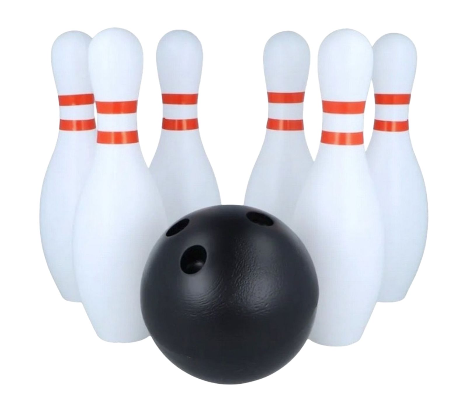 SET DE JUEGO DE BOWLING PLASTICO 6 BOLOS GRANDES Y PELOTAS - 1