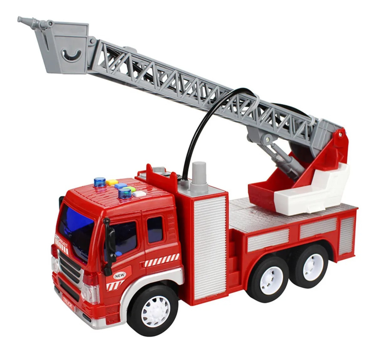 JUGUETES DE CAMION DE BOMBEROS CON SIRENA - 1