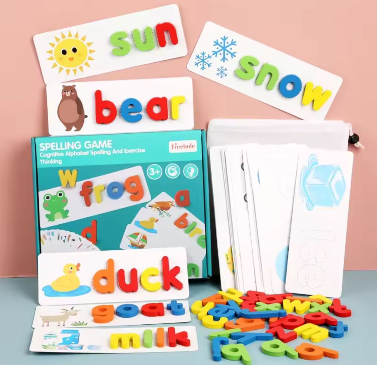 JUEGO DE PALABRA INFANTIL APRENDIZAJE DELETREO INGLES - 1