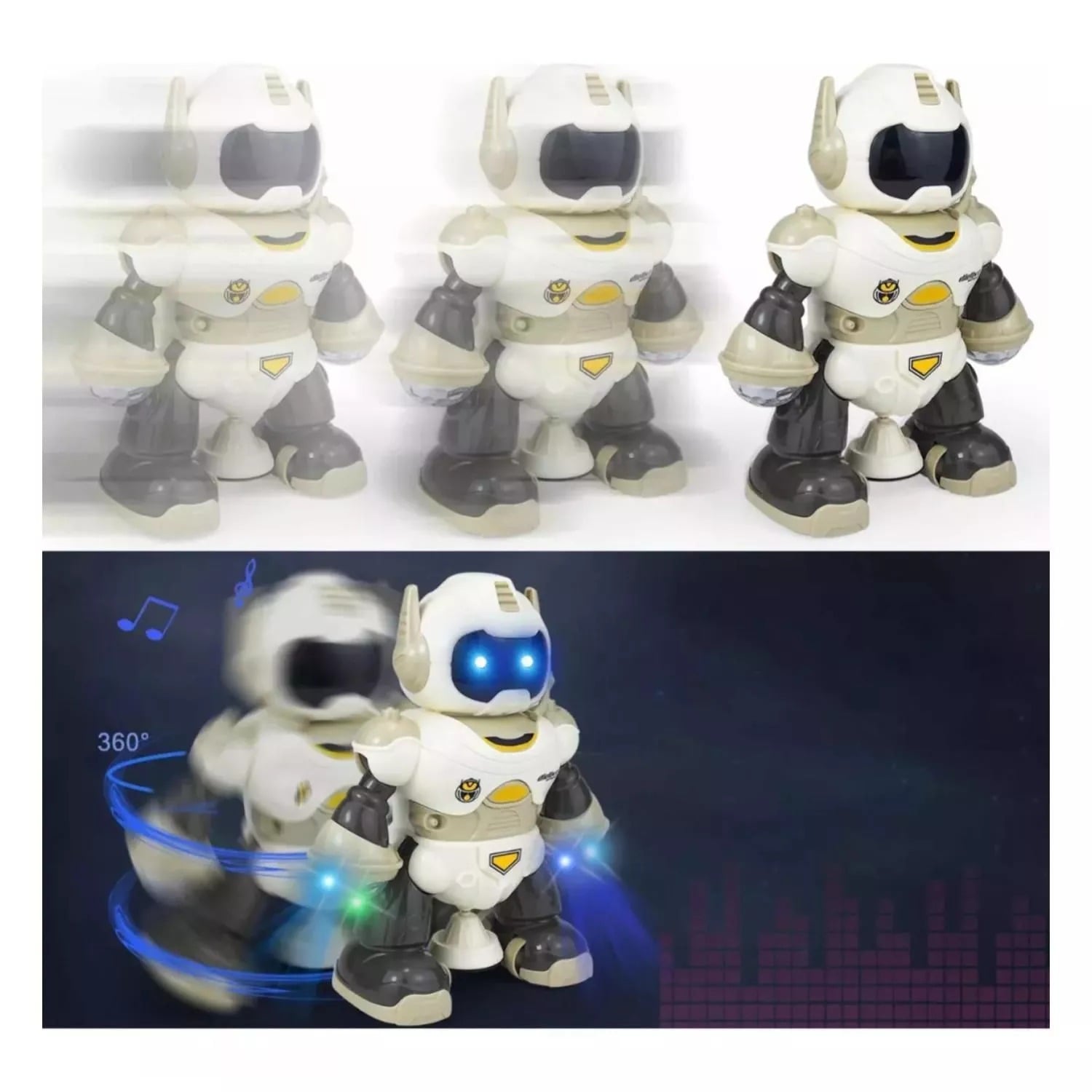 ROBOT GIRATORIO CON LUCES Y MUSICA - 2