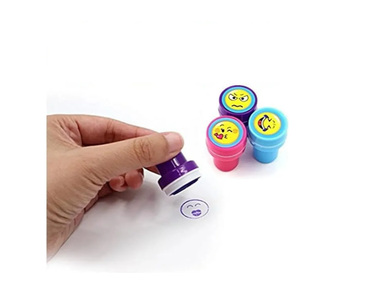 SET 10 SELLOS TIMBRES INFANTILES CARITA MOTIVACION - 2