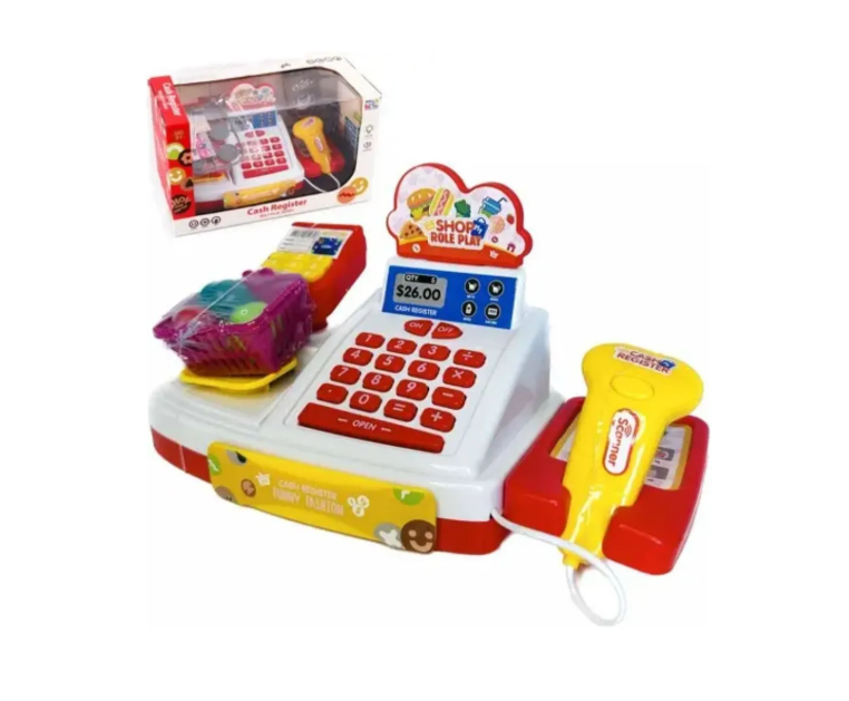 CAJA REGISTRADORA JUGUETE PARA NIÑOS CON ACCESORIOS Y SONIDO - 1