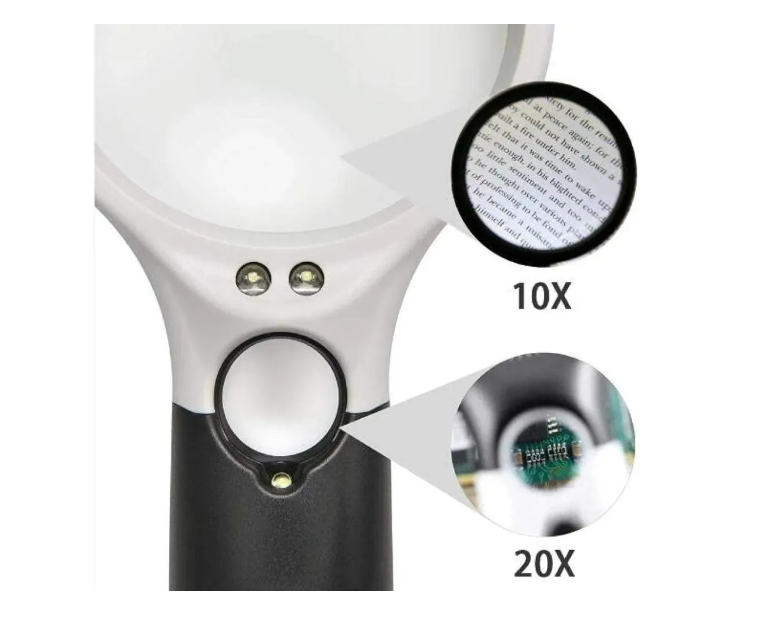 LUPA DE LECTURA CON ILUMINACION LED CON LUZ UV - 3