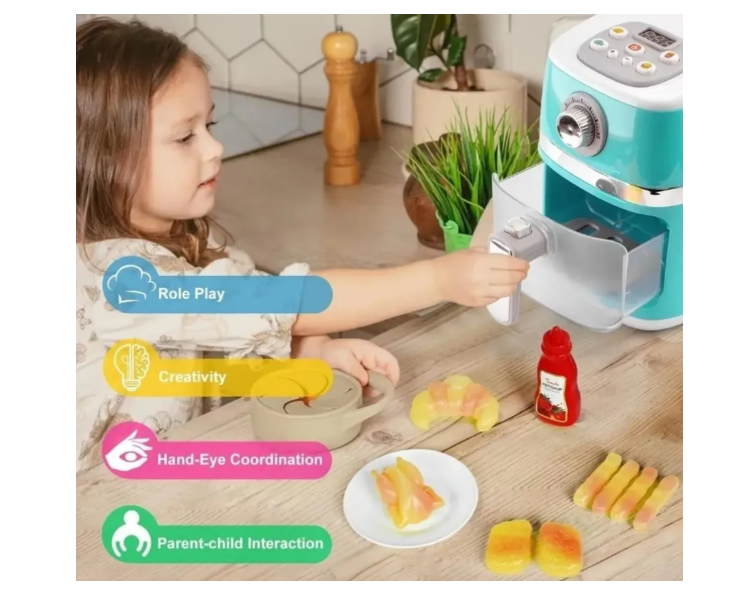FREIDORA DE AIRE ELECTRICA INFANTIL ACCESORIOS JUGUETE - 2