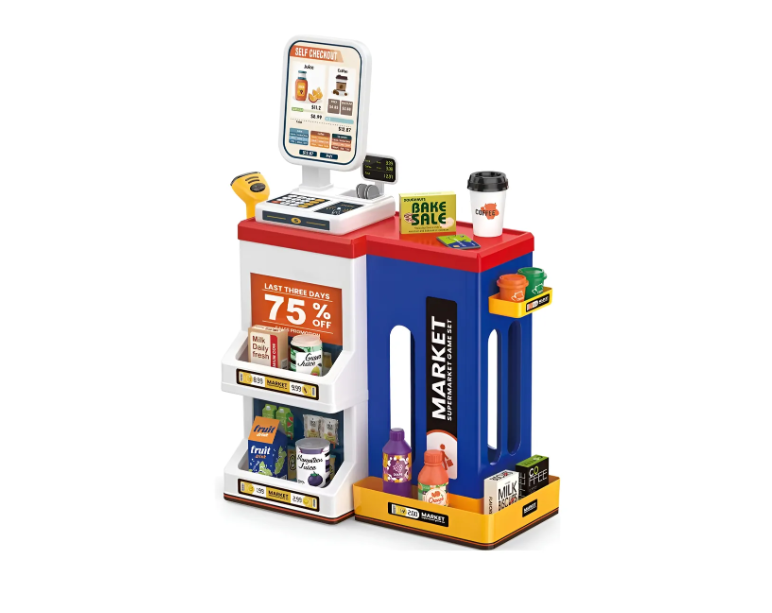 JUEGO SUPERMERCADO MINI MARKET CON ACCESORIOS 47 PCS - 1