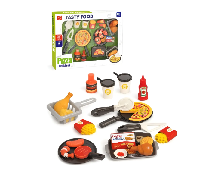 JUEGO DE COMIDA DIDACTICA PARA ARMAR Y CORTAR - 1