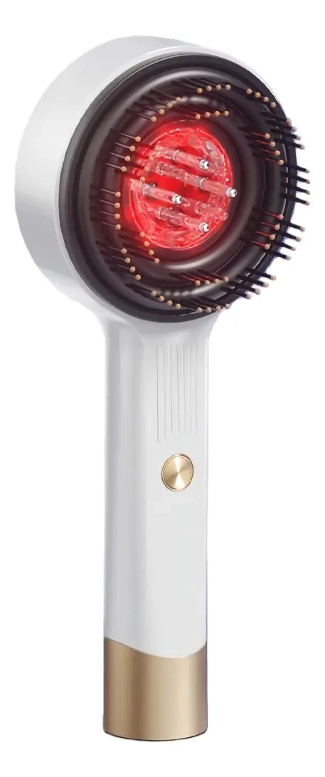 PEINE ELECTRICO PARA MASAJE DEL CUERO CABELLUDO CON TERAPIA DE LUZ ROJA - 1