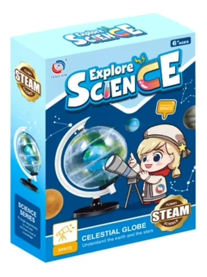JUGUETE CIENTIFICO GLOBO CELESTIAL ARMABLE TRASPARENTE - 3