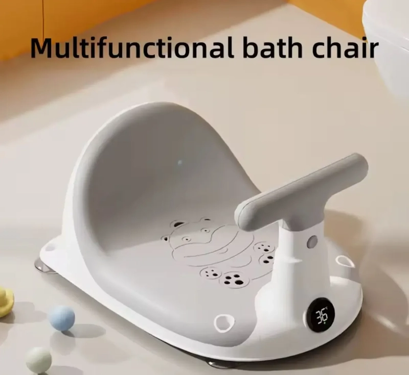 ASIENTO DE DUCHA PARA BEBES ANTIDESLIZANTE CON TERMOMETRO - 3