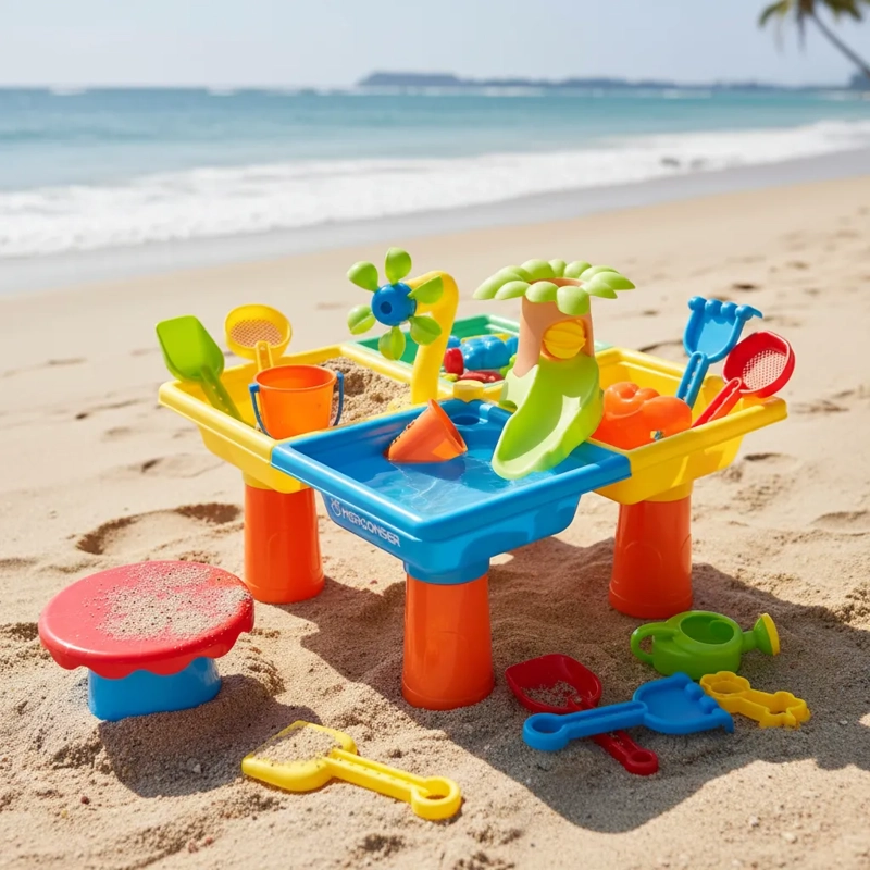 MESA DE ARENA JUEGO DE PLAYA DIVERSION NIÑOS VERANO - 1
