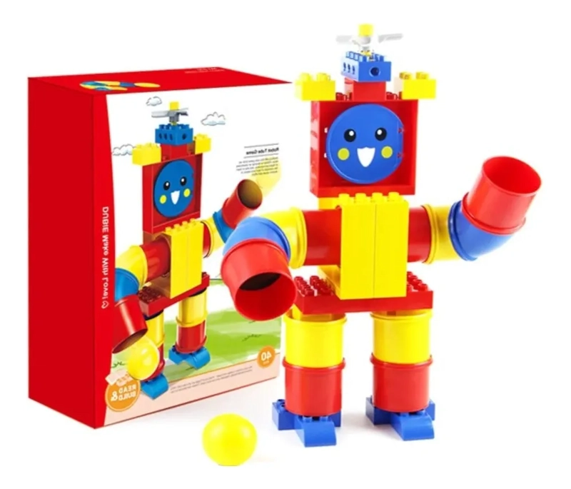 ROBOT ARMABLE JUEGO DE CONSTRUCCION BLOQUES TUBERIAS - 1
