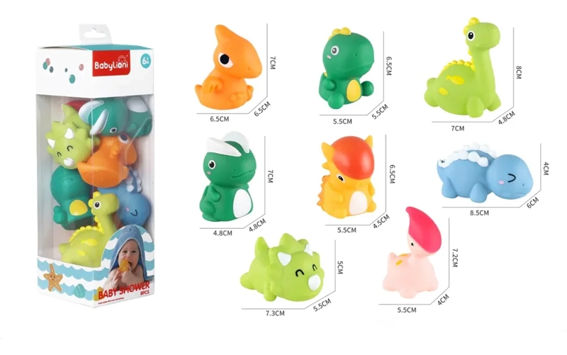 JUGUETES DINOSAURIOS DE BAÑO PARA BEBES Y NIÑOS - 2