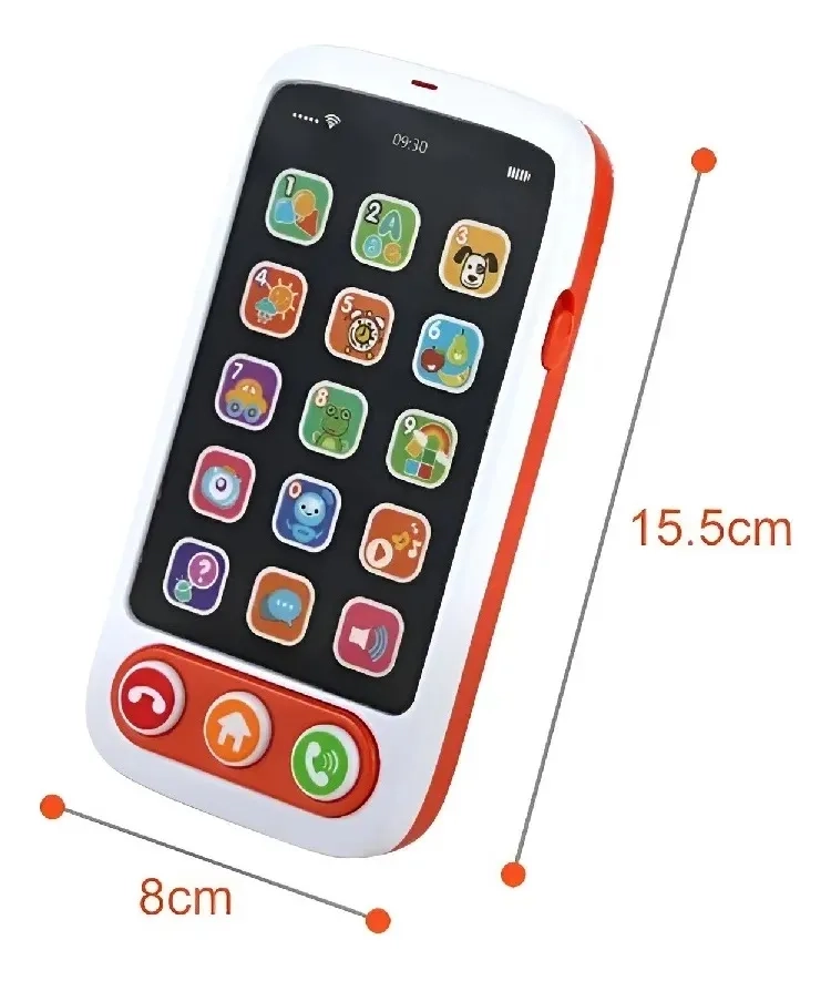 CELULAR DIDACTICO DE JUGUETE MUSICAL CON LUCES Y SONIDO - 2