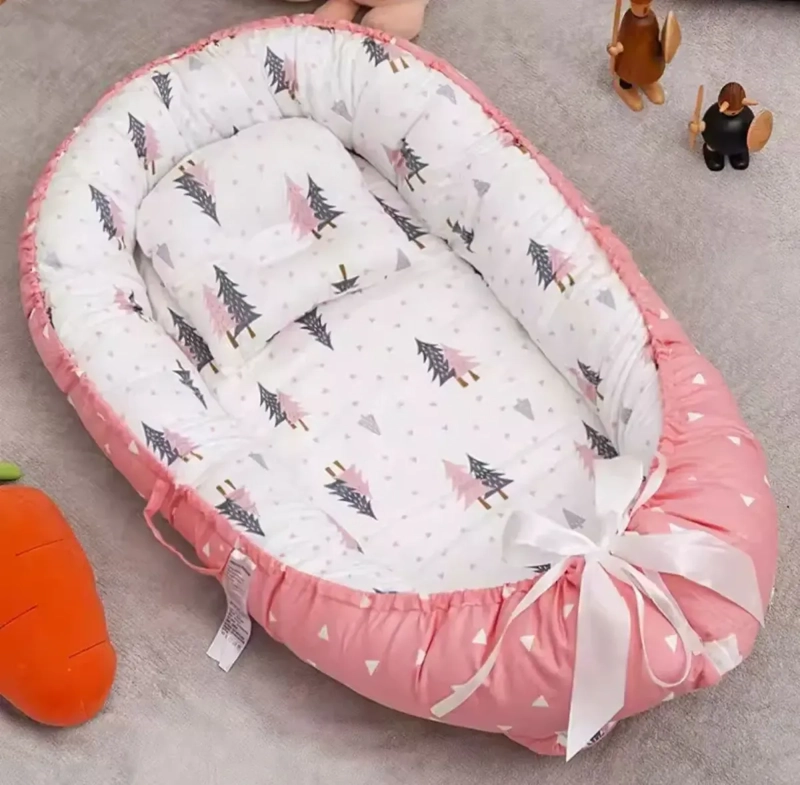 CAMA COJIN NIDO COLECHO DE ALGODON PARA BEBES - 2