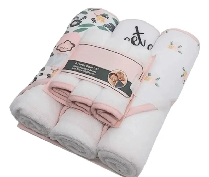 TOALLAS BAÑO BEBE  0-24 MESES CON CAPUCHA PACK - 3