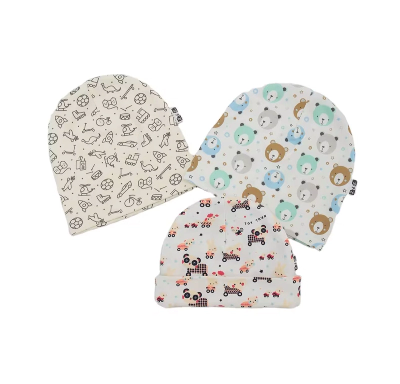 PACK 5 GORROS DE ALGODON PARA BEBE S - 2