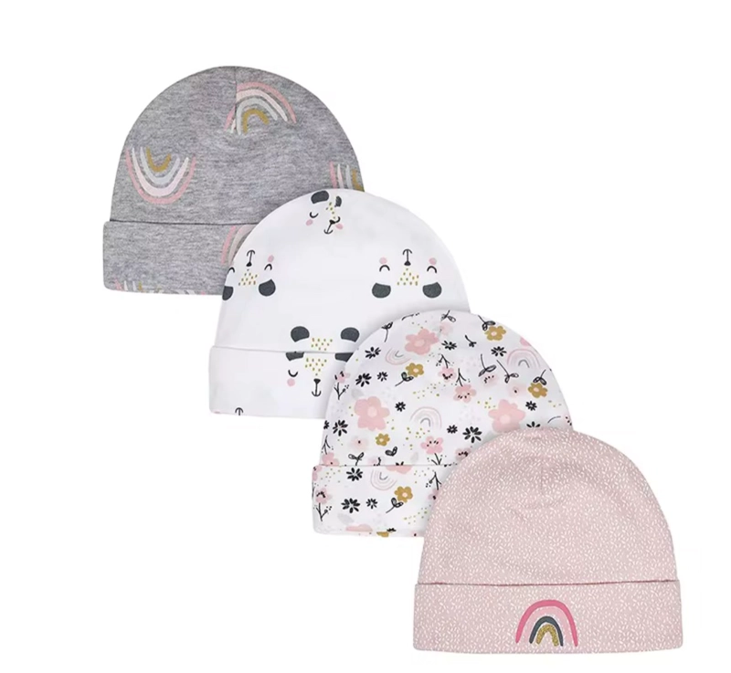 PACK 5 GORROS DE ALGODON PARA BEBE S - 3