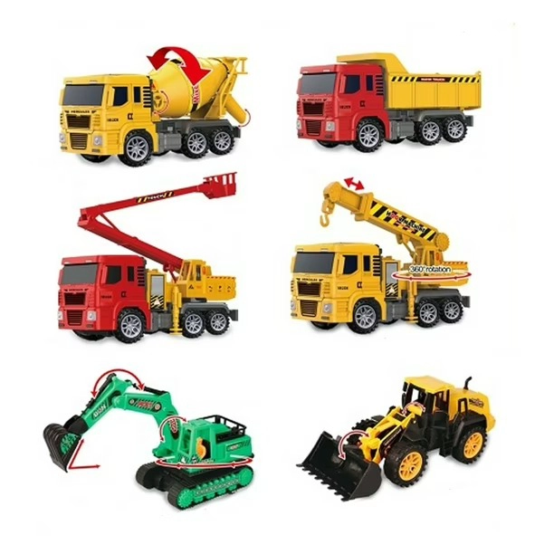 SET DE 6 CAMIONES DE  CONSTRUCCION DE JUGUETE - 1