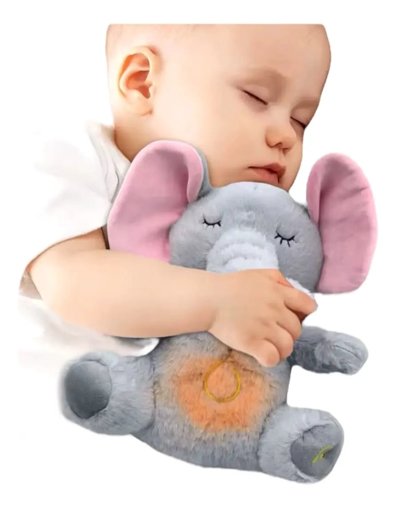 PELUCHE REALISTA ELEFANTE BEBE ESTIMULACION SENSORIAL SONIDO - 3