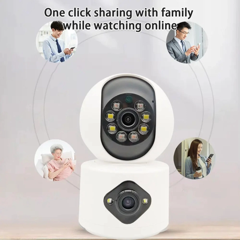 CAMARA DE VIGILANCIA INTELIGENTE WIFI HD CON LENTE DE CAMARA - 4