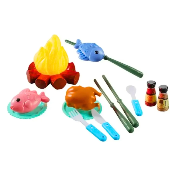 SET CAMPING INFANTIL JUGUETE CON FOGATA Y ACCESORIOS - 1
